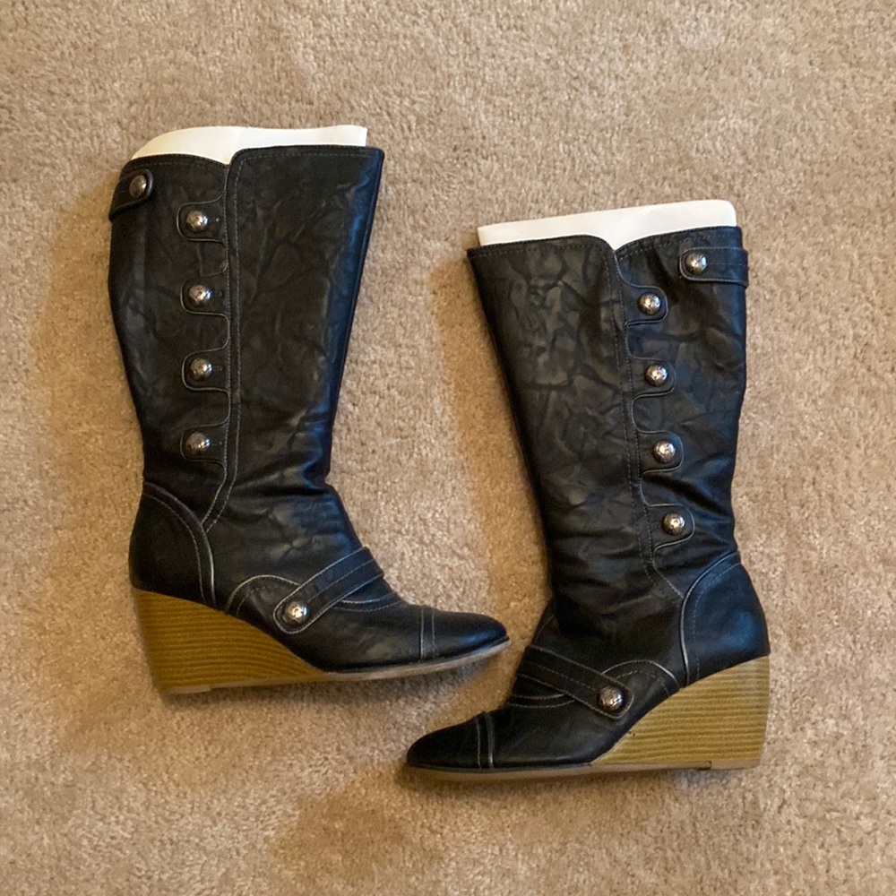 R2 Waverley calf zip up boots
